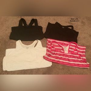 Bundle of 4…T backs, all with built in bra.  Size XL, one is L/XL